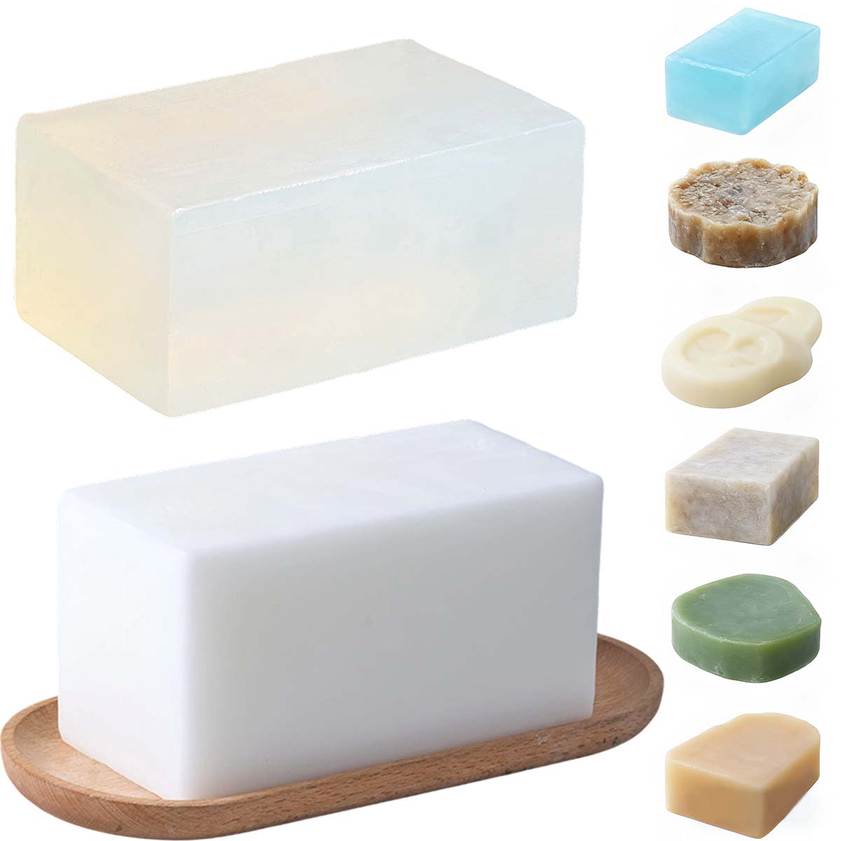 1000 جرام صندوق واضح الأبيض ال - مراجعة Soap Making Ingredients وسعره